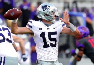 Neal Brown likes what he's seen from Kansas State true freshman QB Will Howard